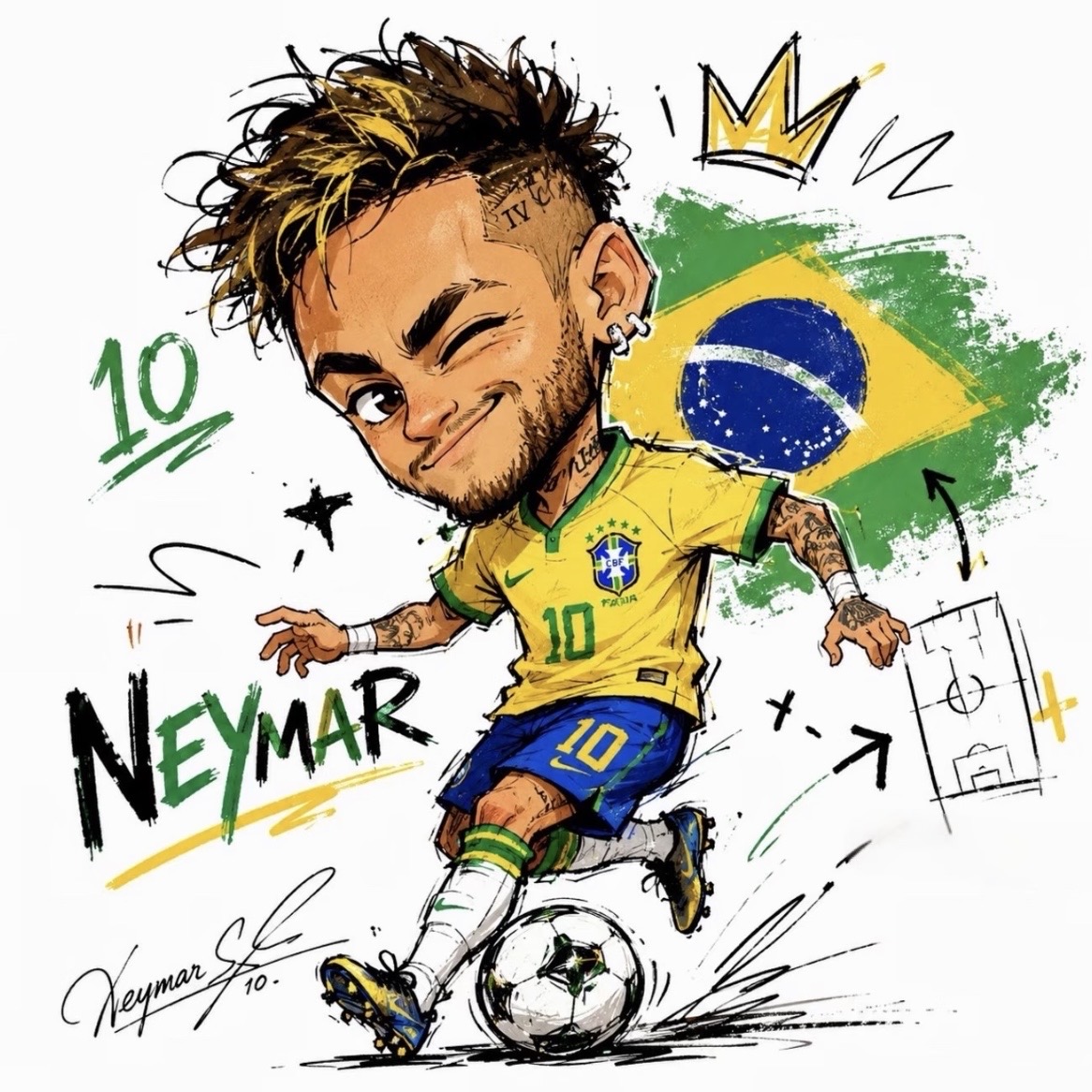 Cute Style Football Star Collection