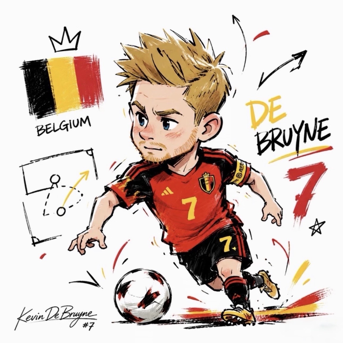 Cute Style Football Star Collection